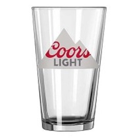 Coors Light Beer Pint Glass & Beer Bottle Opener Set