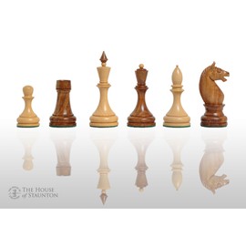 The House of Staunton - The Minsk Chess Set - Pieces Only - 3.75" King - Golden Rosewood
