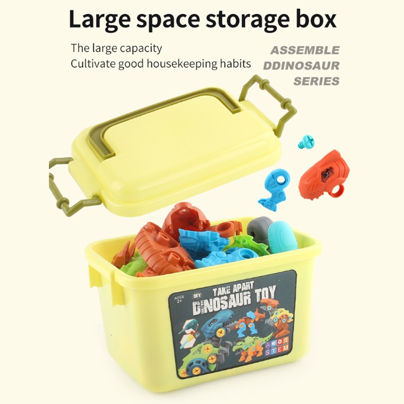 Kids Disassemble Dinosaur Set Flexible Improve Imagination Educational Dinosaur Blocks
