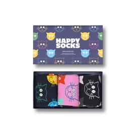 Happy Socks Gift box Mixed Cat Socks XMJA08-0100 Multicolor, multi-coloured