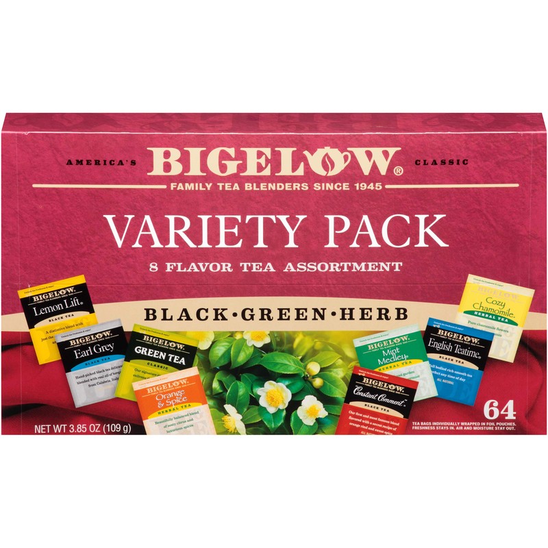 Bigelow Fine Tea & Herbal Tea Assortment 64 Count Box