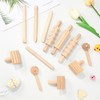 STOBOK Wooden Kneading Tool Dough Plasticine Tool Extruder Modelling Tool