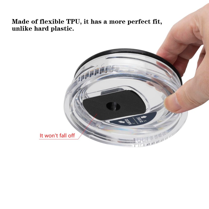 MOTAIN Straw Lid Attachment Compatible With Yeti Tumber Magslider/Stronghold Lid,Straw