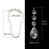 Cute Waterdrop Shower Curtain Rings with Rustproof Stainless Steel Hooks,