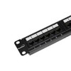 NavePoint 24-Port Cat5E UTP Unshielded Patch Panel for 19-Inch Wallmount