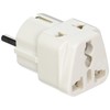 CKITZE BA-9-3P Grounded Universal 2-in-1 Schuko Type E/F Plug Adapter