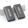 AGVEE 4 Pack USB-A Female to USB-C Female Adapter, Bidirectional