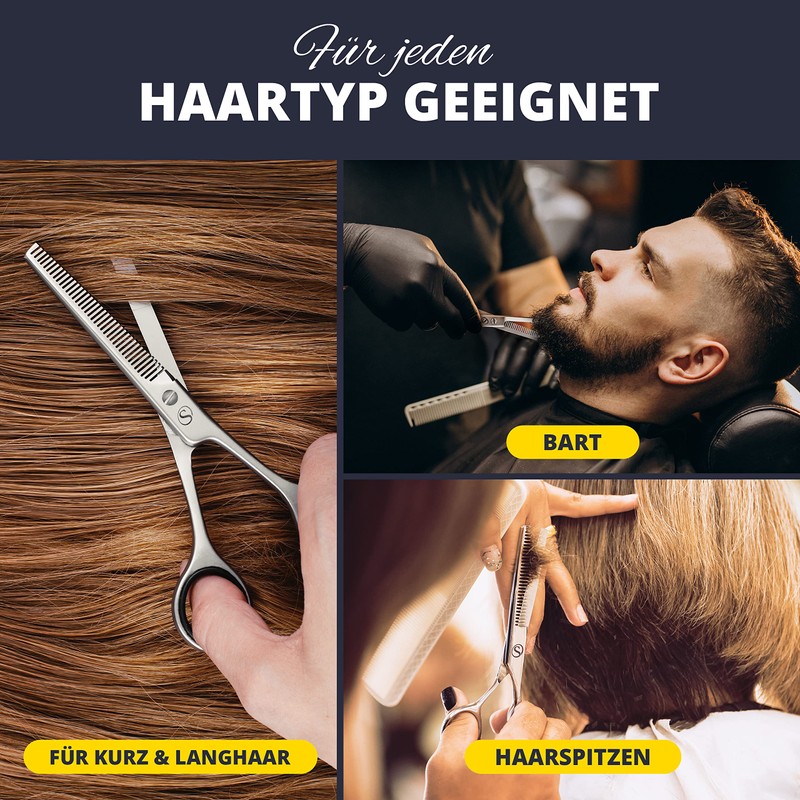 SCHMIEDWERK Thinning Scissors | Hairdressing Scissors - Sharp and Precise