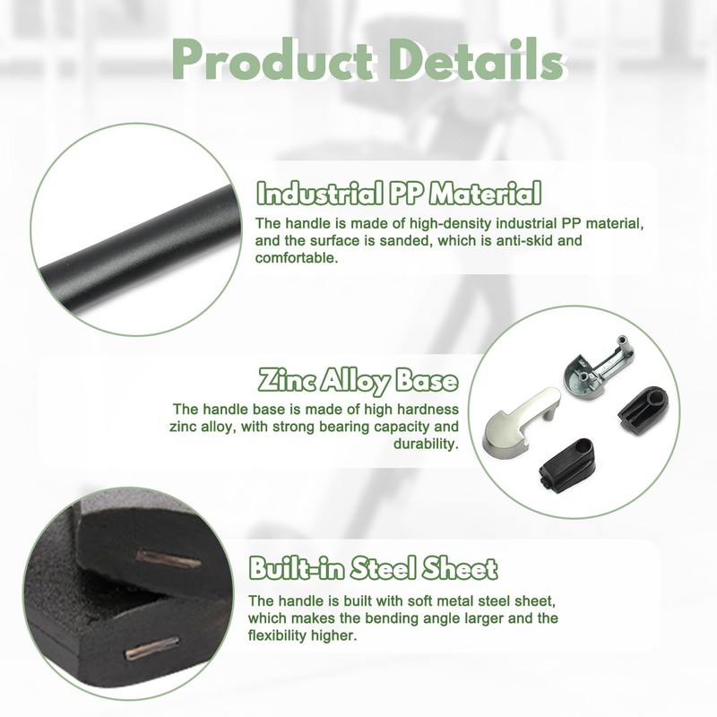 MroMax 2Pcs Luggage Handle 9.25" x 1.1" (L x W)