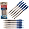 NATARAJ Snappy Ballpoint Pens, Retractable, BLUE, 0.7mm Fine Point, Pack