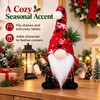 Christmas Gnome Plush Decor - Red Knitted Hat for Holiday