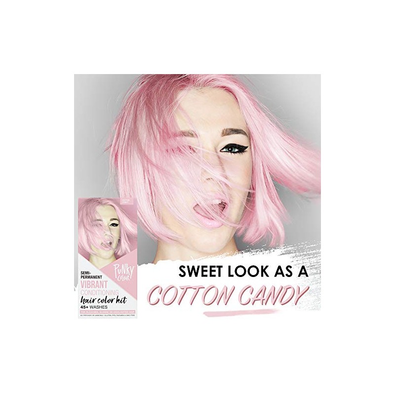 Punky Color Box Kit Algodón Candy - Para cabello blanqueado,