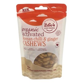 Activated Organic Chilli & Ginger Cashews 120g