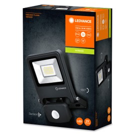 LEDVANCE LED Floodlight, Light for Outdoor Use, Warm White, 125.0 mm x 101.0 mm x 29.0 mm, ENDURA FLOOD, 20W