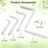 VIVIKEN Adjustable Planter Box Bracket, Flower Box Holder Brackets for