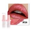 JIMYAUQIN 2Pcs Metallic Glitter Lipstick Set - Long Lasting, High