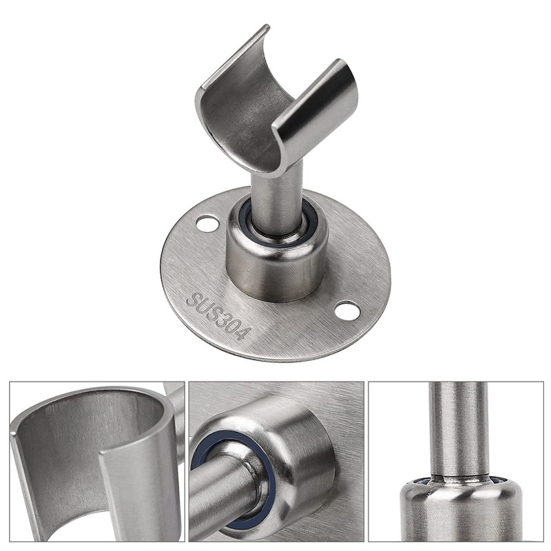 MYLERCT Stainless Steel Shower Head Holder, Shower Holder with 360