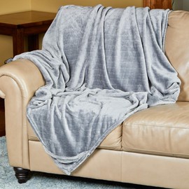 Outrageously Soft Convertible Cozee Blanket and Pillow - 2 in 1 Throw and Pillow - 60 x 70 Inches - Grey