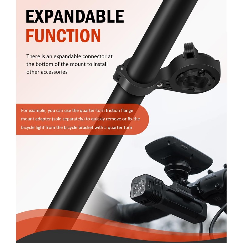 Bicycle 22.2mm TT Handlebar Computer Mount for Garmin Edge GPS