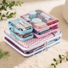EEHGQSBT 6Pcs Clear Hard Shell Zipper Case Set Travel Organizer,