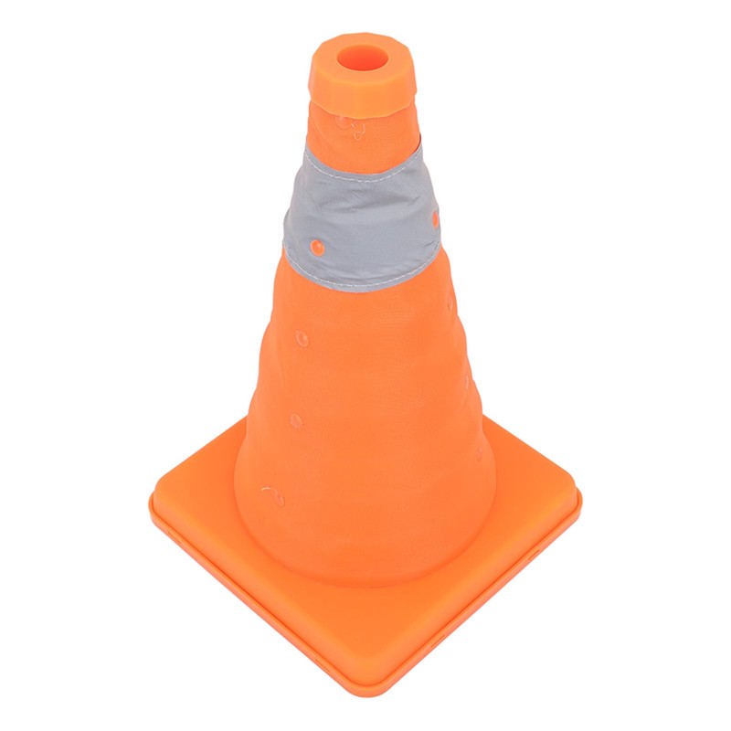 banapoy Traffic Cone, 11.8 Inch Foldable Reflective Safety Cone, Orange