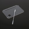 HUSHUI Clear Acrylic Makeup Mixing Palette with Stainless Steel Spatula