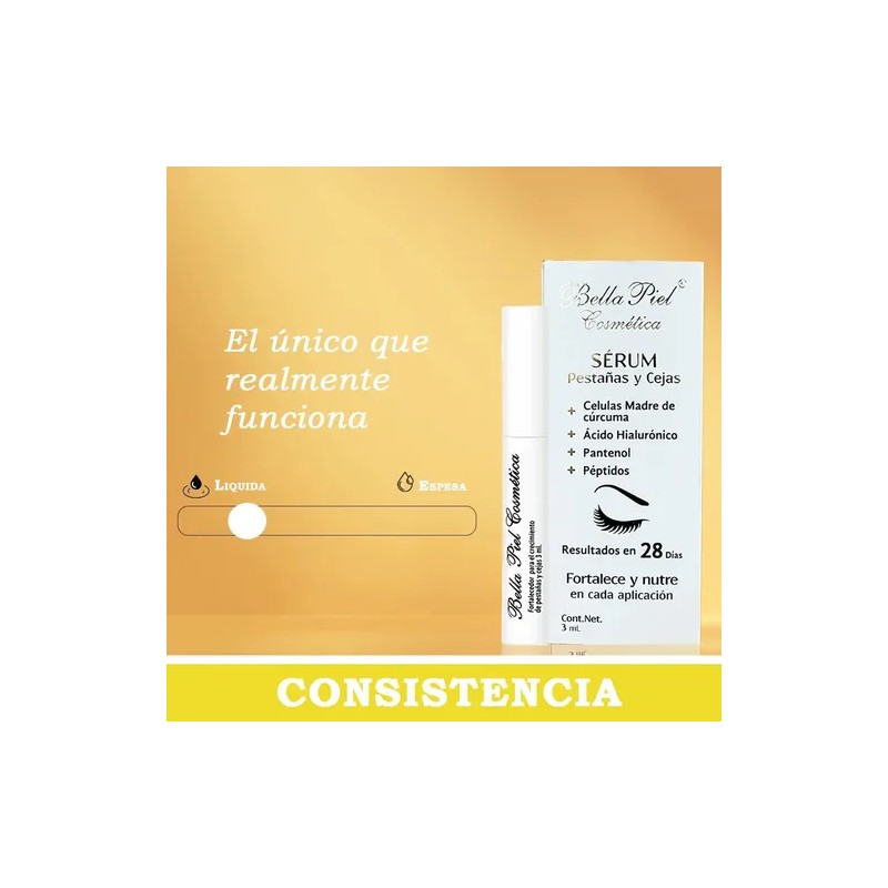 Sérum Alargador Fortalecedor De Pestañas Y Cejas Bella Piel