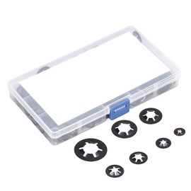 Arandelas Planas de Dientes Internos, 680 Piezas Starlock de Dientes Internos, M3/ M4/ M5/ M6/ M8/ M10/ M12 Arandelas de Bloqueo de Velocidad Rápida con Arandelas de Bloqueo de