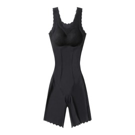 Louis Donné Shapewear Women's Tummy Control Bodysuit, Figure-Shaping Bodysuits, Seamless Body Shaper, Elasticity, black