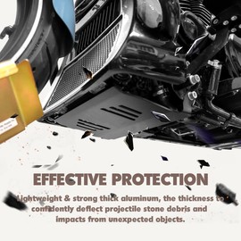 Black Skid Plate Compatible for Harley Touring Road Glide FLTRX/FLTRXSTSE,CVO Road Glide FLTRXSE,Street Glide FLHX,Street Glide Special FLHXSE 2024-UP Lower Engine Chassis Protection