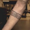 Tribal Semi Permanent Temporary Tattoo Geometric Armband Design