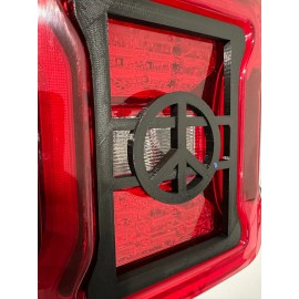 World Peace Logo in 3D for Jeep Wrangler Led Version JK/JKU/JL - Love Harmony