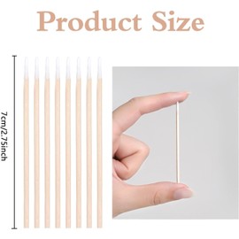 500pcs Cotton Buds, Cotton Swabs,Cotton Tipped Applicator for Eyebrow Tattoo Beauty Make-Up Color Nail Seam Dedicated Dirty Picking Sticks,Nail Seam Dedicated Dirty Picking