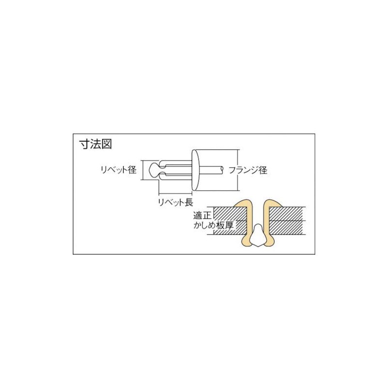 Shrimp NSA64EB Blind Rivets 150pcs