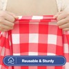 Smiry Picnic Table Cloth 2 Pack, Waterproof Elastic Fitted Tablecloths