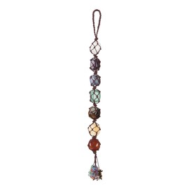 Tiardey 7 Chakra Crystals Crystals and Gemstones Crystal Hanging Chakra Gifts Tumbled Stones Car Hanger for Reiki Wall Hanging 1pc