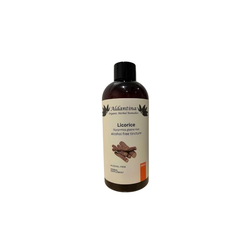 Organic Bulk Licorice Tincture Alcohol-Free Liquid Extract (Glycyrrhizin) 250ml
