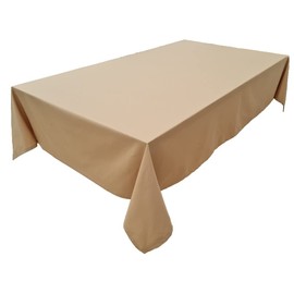 Lemos Home Tablecloth, Table Linen Made from 100% Cotton, Concept Collection, Choice of Colours and Sizes (Tablecloth - 40 x 40 cm, Camel)
