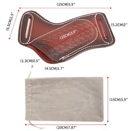 Leather Knife Sheath for Belt with Storage Bag,Pocket Folding Knife Holder,EDC Belt Pouch Organizer,Compact Draw Knife Holster,Tools Holster Pocket Organizer,Sheath for Folding Knife,Gifts for Men