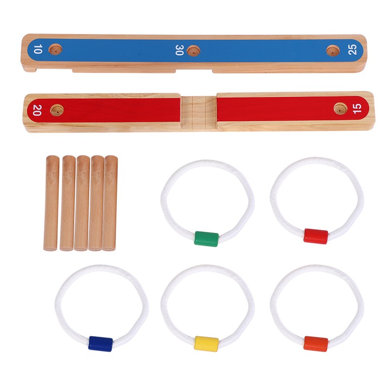 Ring Toss Hoopla Game Set Ferrule Throwing Game Party Game