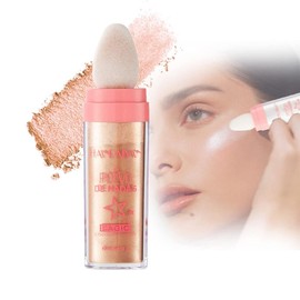 Fairy Dust Highlighting Powder - Full Body Pearlescent Glitter for Face and Eyes, Sparkling Party Holiday Body Glitter - Color: 1PCS BROWN