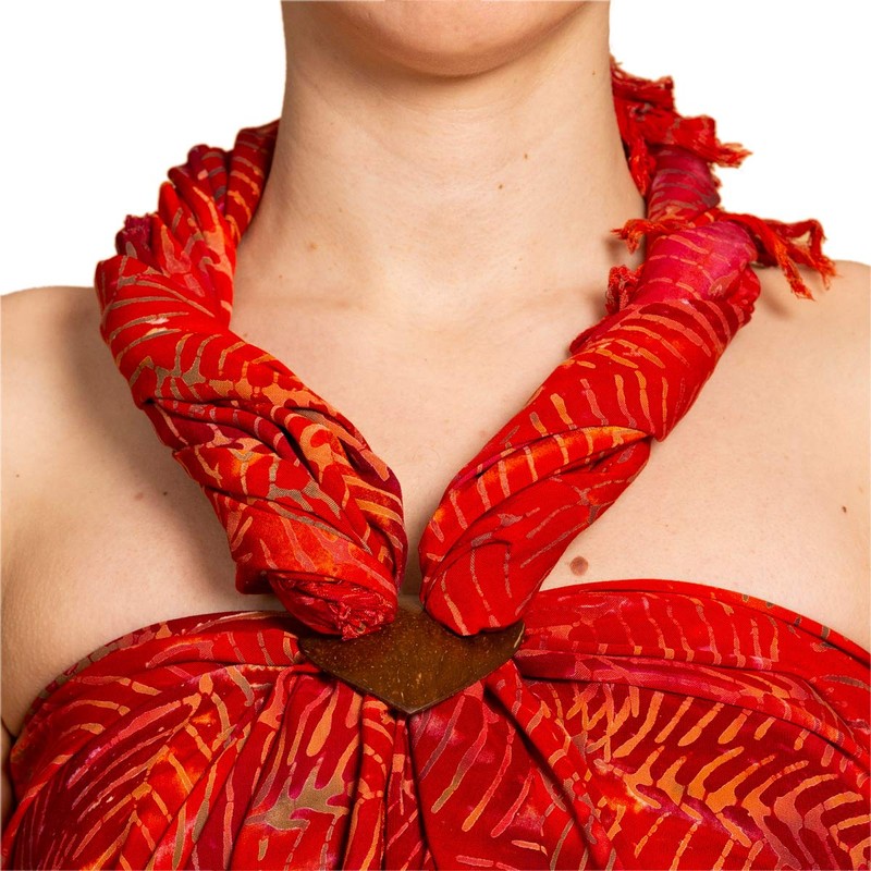 PANASIAM Scarf 190x116 cm, B403 palm orange, L