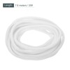sourcing map Split Sleeve Wire Loom 9/32" 25Ft White Self