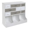Storage Station 8 Cubby 3 Bin Organizing Unit with Reversible