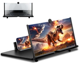 Screen Magnifier Amplifier,3D HD Mobile Phone Magnifier Projector Screen for Movies,Videos,and Gaming(Size:18")