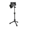 K&M 19782 Camera Table Tripod Black Steel with Tripod, 360°