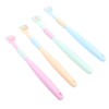 4pcs Three Sided Toothbrush Soft Bristles Three Head Teeth Cleaner