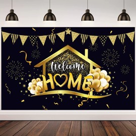 Welcome Home Party Decorations Supplies Homecoming Party Background Welcome Back Home Banner Return Home Photography Backdrop for Family Party Home Decoration Photo Booth 70.8 X 43.3 Inch