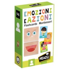 Headu Flashcards Montessori Emozioni E Azioni 1-4 Years