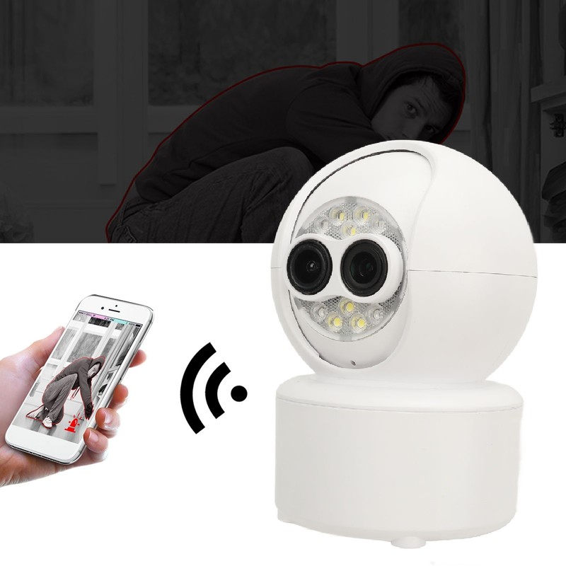 1080P HD Dual Lens Security Camera Wireless WiFi Security Camera